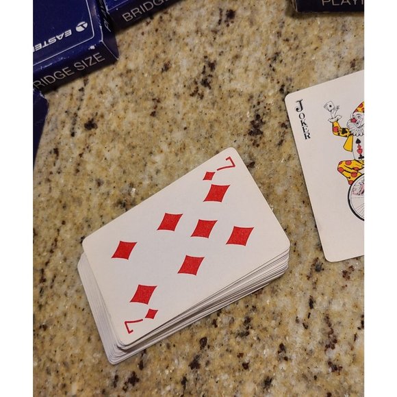 Vintage Eastern Airlines Bridge Size Playing Cards. 5 Decks ~ 2 sealed & 3 Used - Picture 4 of 8